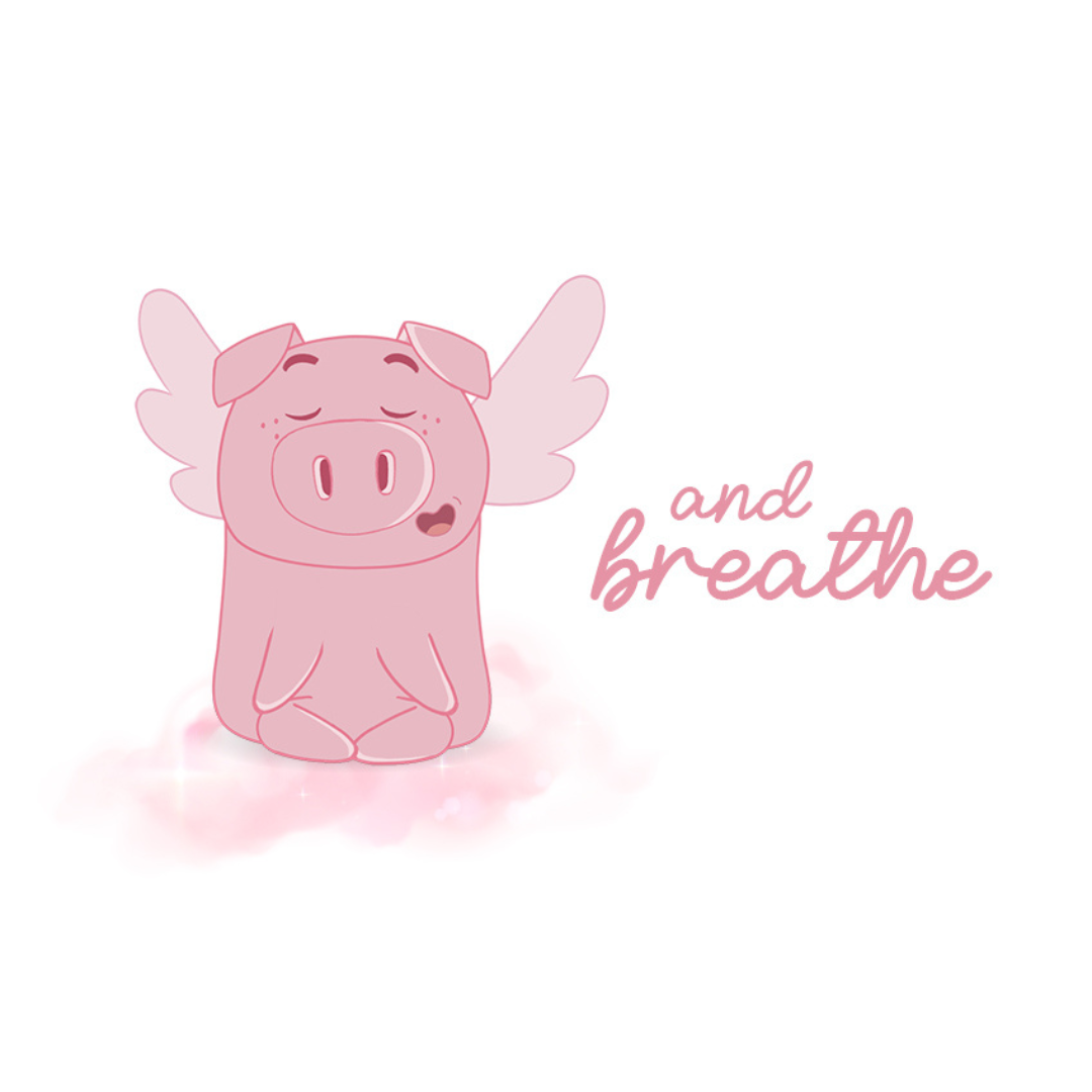 "And Breathe" Hoodie - by Positively Pigasus
