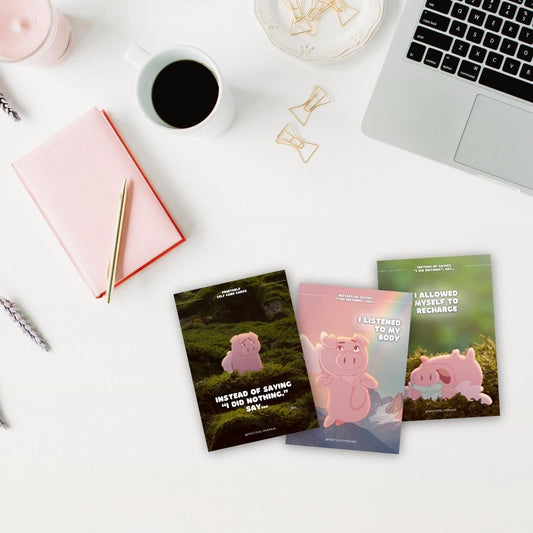 💖 Positively Pigasus Self-Care Cards (Digital Download)