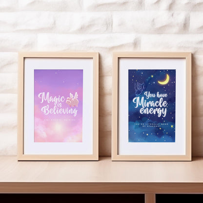 Manifestation Wall Art | 16 Magical Digital Prints | Positively Pigasus Collection
