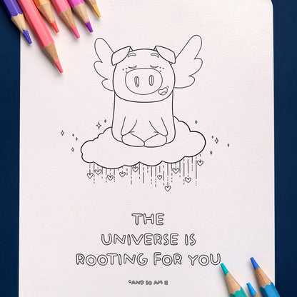 Positively Pigasus Magical Colouring Pages (Set of 4)