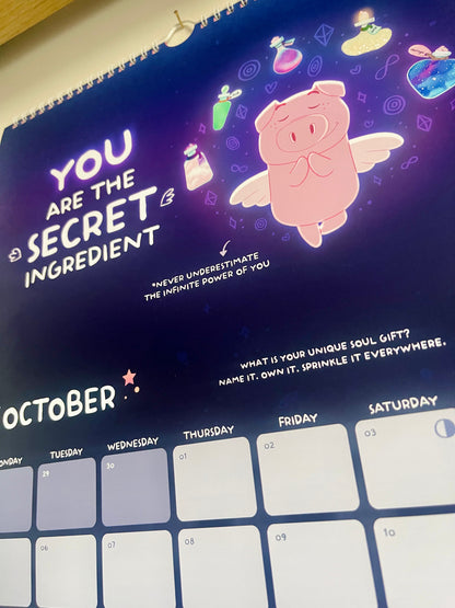 POSITIVELY PIGASUS 2026 Manifestation Calendar