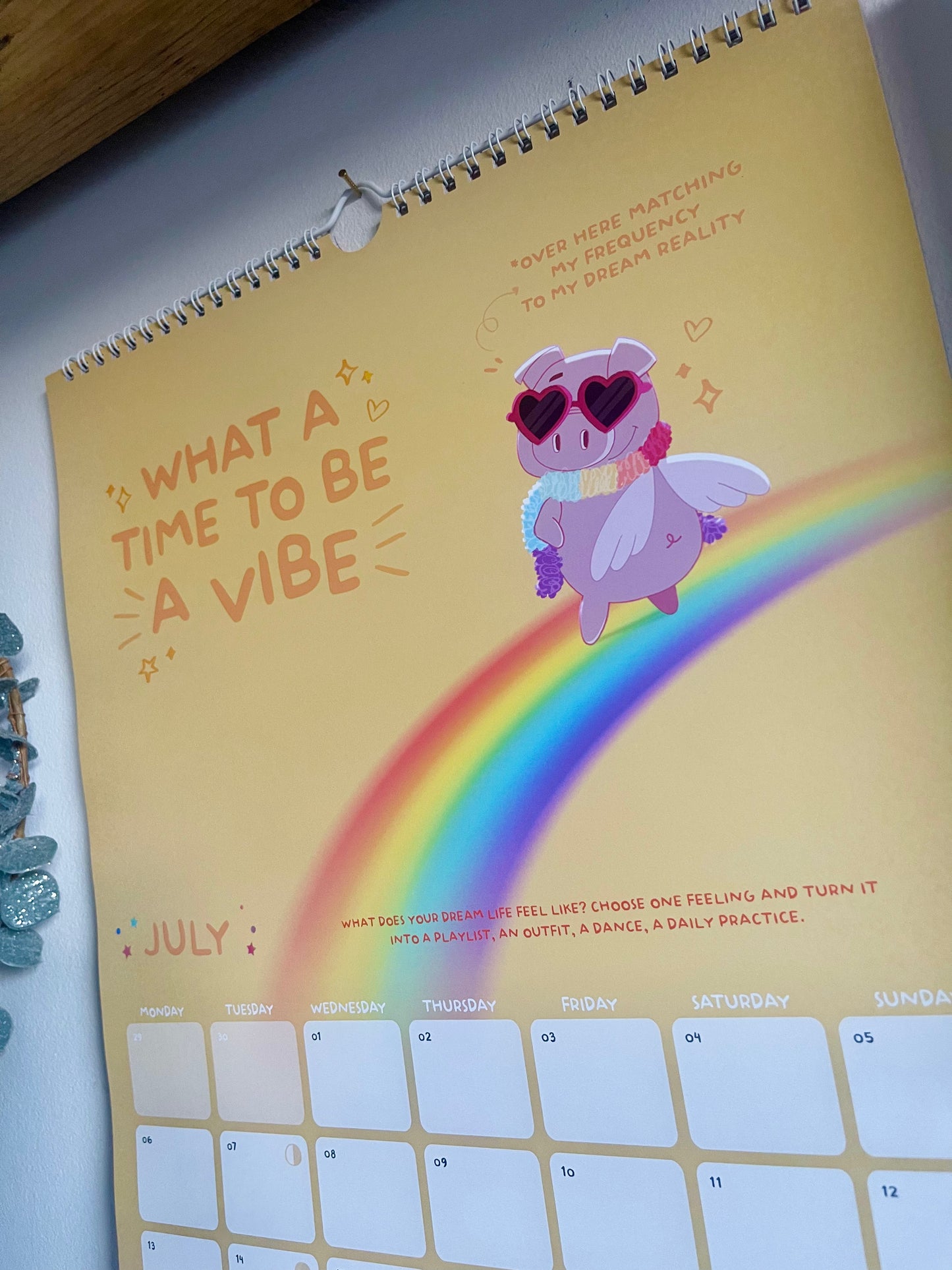 POSITIVELY PIGASUS 2026 Manifestation Calendar