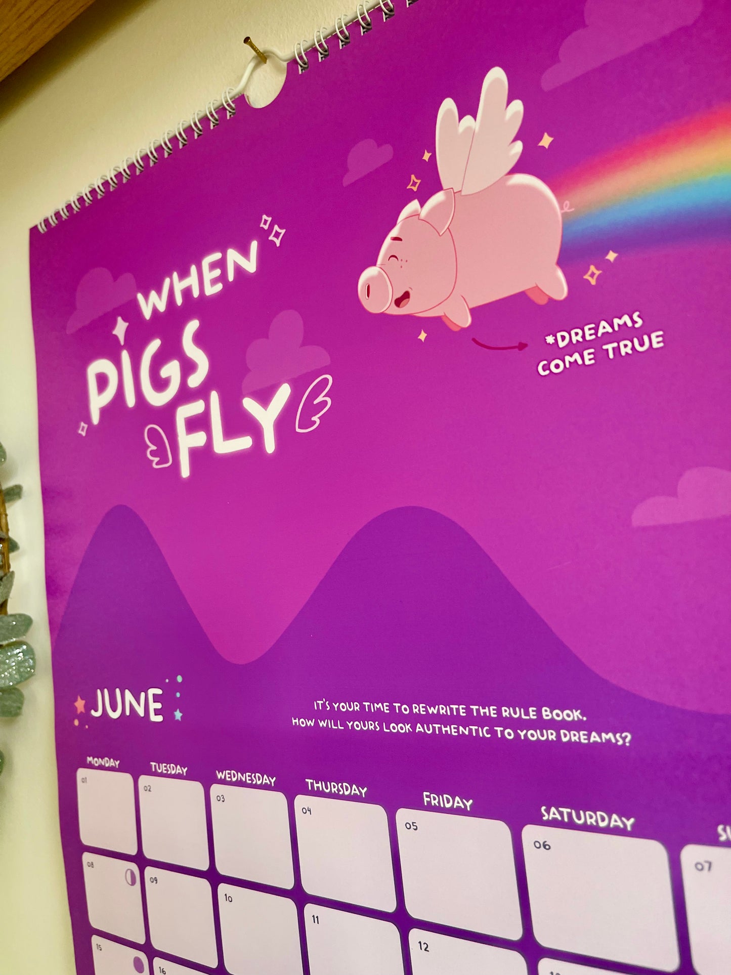 POSITIVELY PIGASUS 2026 Manifestation Calendar