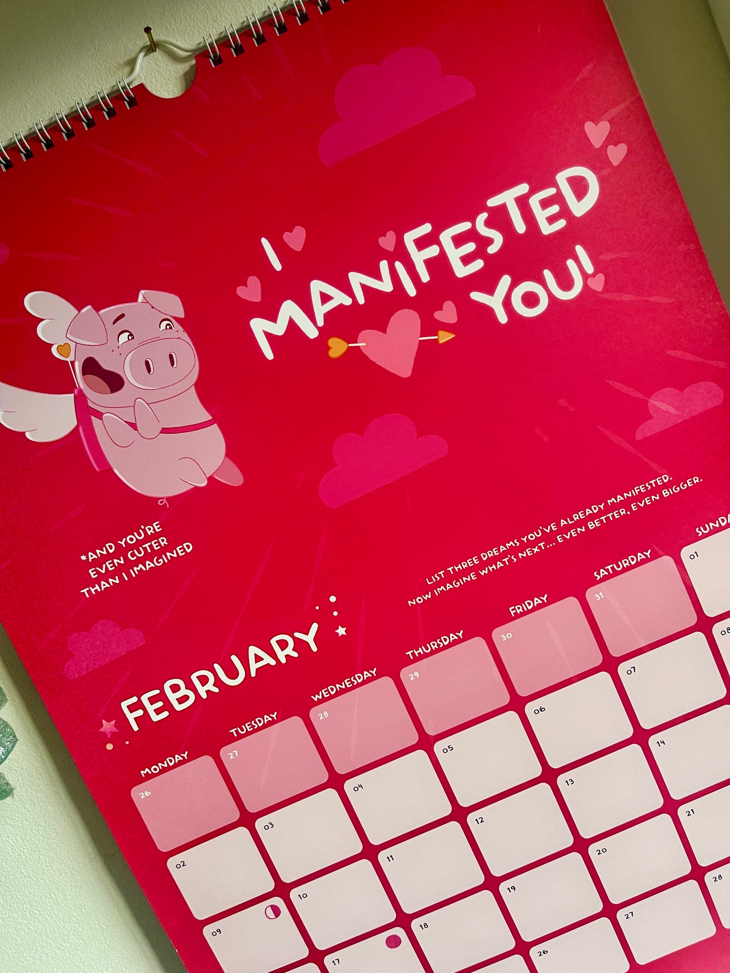 POSITIVELY PIGASUS 2026 Manifestation Calendar