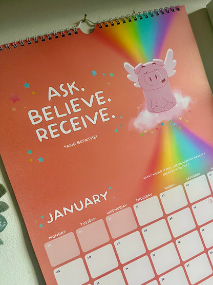 POSITIVELY PIGASUS 2026 Manifestation Calendar