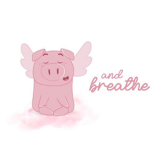 "And Breathe" Hoodie - by Positively Pigasus